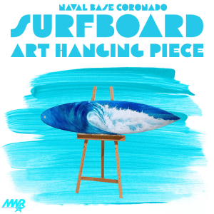 Surfboard Art Hanging Piece